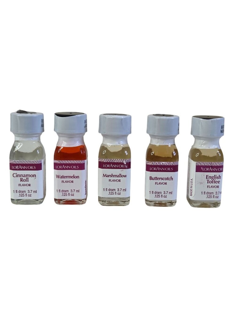 LorAnn Oils Flavoring Bundle Pack Cinnamon Roll Watermelon Marshmallow Butter